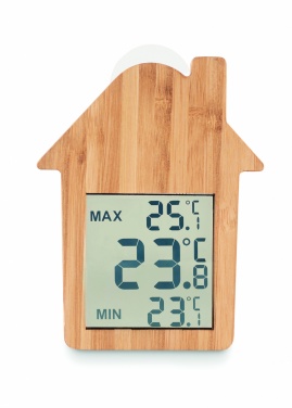 Logotrade promotional merchandise image of: Bamboo weather station HISA